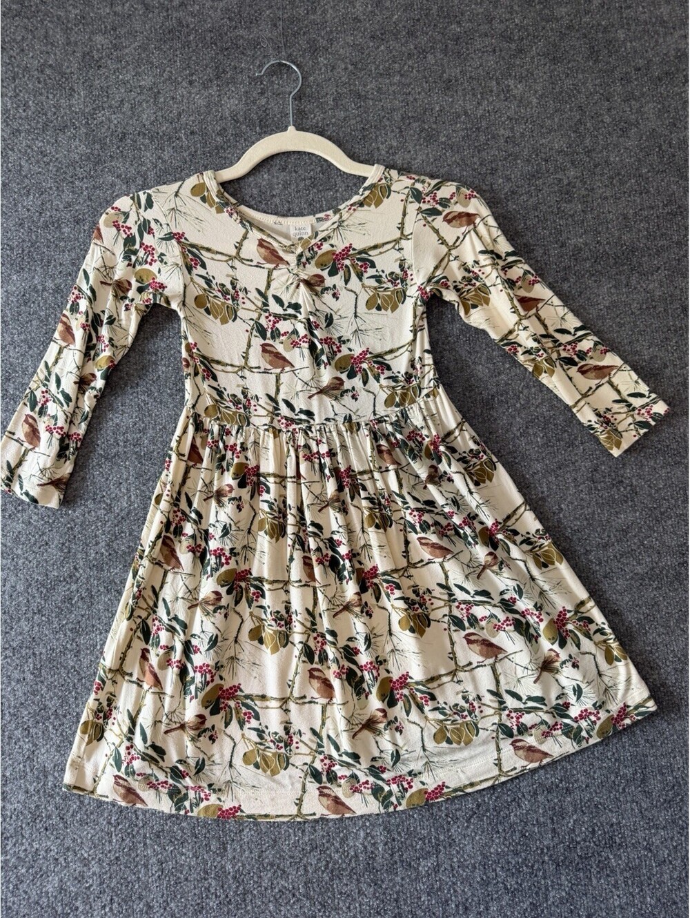 Kate Quinn Girls Modal Dress with Birds 5Y